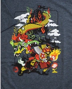 Camiseta Geek Fuel MARIO BOSS BATALLA Para Hombre 3X XXXL ~ Samurai Dragon ~ Nueva Sin Etiquetas - Imagen 1 de 1