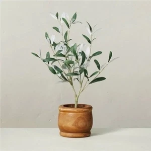 Herz & Hand mit Magnolie Neu mit Etikett künstliche Olivenblattpflanze 16 Zoll - Bild 1 von 9