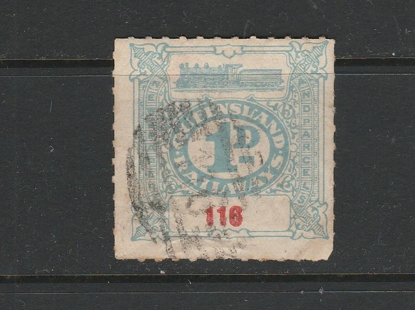 paquetes sellos Australia Queensland Railways #116 Foto 1 de 1