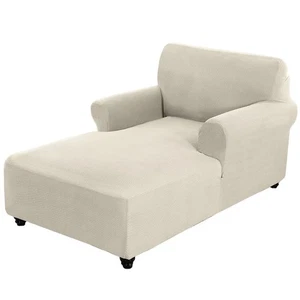 Chaiselongue Bezug Stretch Sofa Chaiselongue Stuhlbezug mit Armlehnen Jacquard Ch... - Bild 1 von 7
