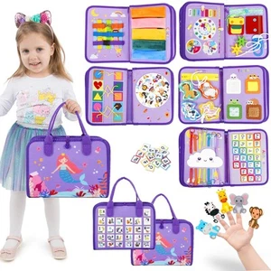Toddler Busy Board, Montessori Toys Busy Book, Sensory Board Birthday Gifts f... - Picture 1 of 6