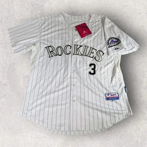 Majestic Colorado Rockies Michael Cuddyer #3 Home Jersey Size 54 NWT * FLAWS - Picture 1 of 15