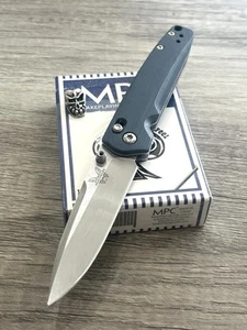 Benchmade Valet 485 CUSTOMIZED BLUE Handle Scales & M390 Steel LUX Pocket Knife - Picture 1 of 14