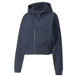 PUMA Cloudspun FullZip Hoodie Womens Blue Casual Outerwear 521055-66 - Picture 1 of 2