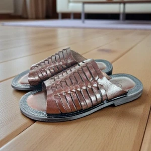 Faro Men's Brown Sandals – Premium Leather Comfort - Picture 1 of 11