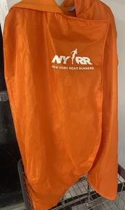New York City Marathon NYRR TCS 2025 Finisher Lined Hooded Poncho Orange - Picture 1 of 3