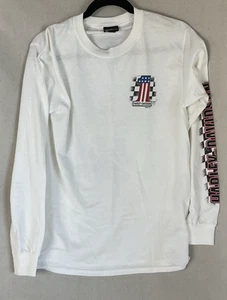 Harley Davidson Zips Traverse City maglietta bianca manica lunga S - Foto 1 di 4