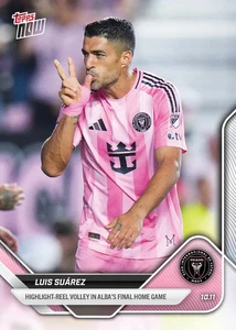 Luis Suárez Inter Miami FC Volley - 2025 MLS Topps AHORA - Tarjeta 113 Preventa - Imagen 1 de 1