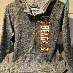 Cincinnati Bengals Hoodie Damen Gr. M grau weiß Damen Freizeit leicht sportlich - Bild 1 von 18