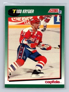 1991-92 Score Rookie and Traded #87T Todd Krygier Washington Capitals - Bild 1 von 2