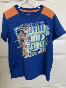 Paw Patrol Nickelodeon Blue Boys Shirt Size 4 Comfort/Sport - Picture 1 of 2