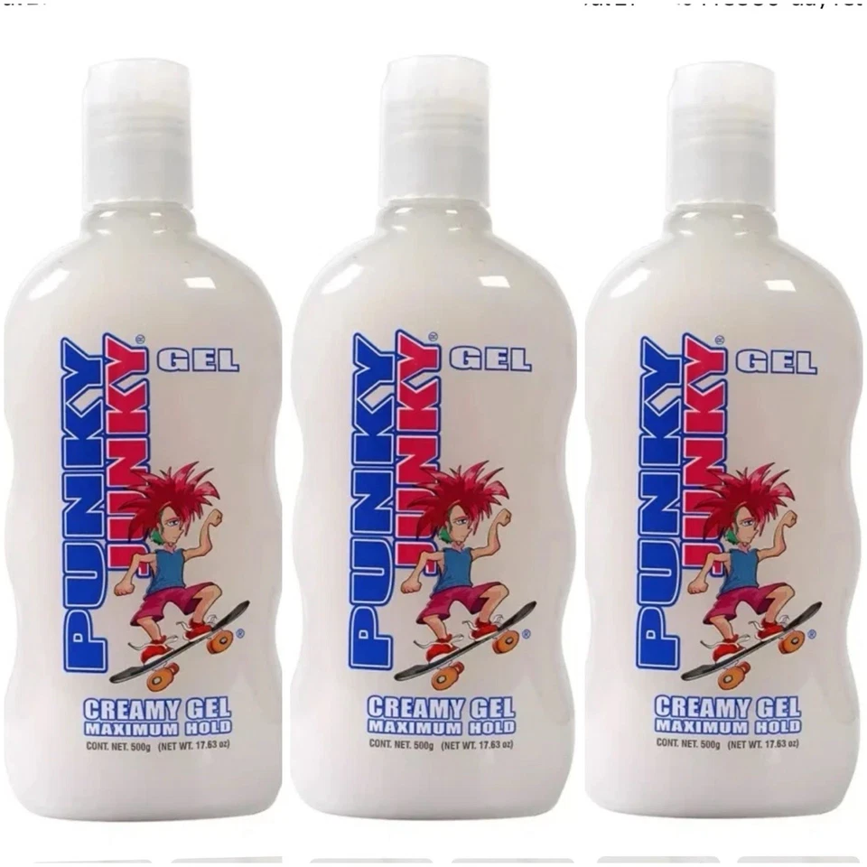 PACK de 3 Gel Cremoso Punky Junky Max Hold Wet Estilo 500 g Foto 1 de 2