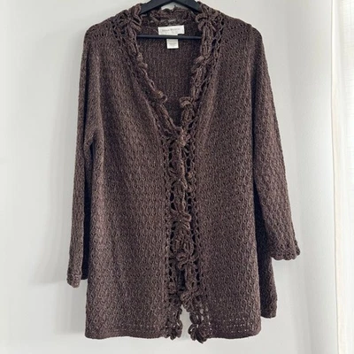 Vintage Susan Bristol Button Up Cardigan Cashmere Blend Sweater Size Large - Image 1 of 4