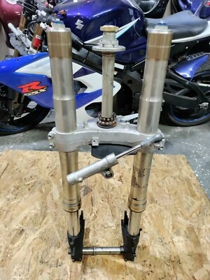 Suzuki GSXR 600 750 2006-2009 OEM horquillas delanteras estabilizador y árbol inferior necesita sellos Foto 1 de 4