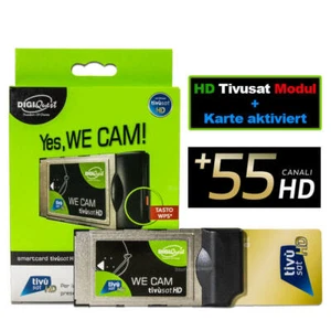 Tivusat Modul ▶ mit Tivu Karte Aktiviert ◀ RAI Mediaset HD 4K SMARTCAM CI+ CA WE - Bild 1 von 8