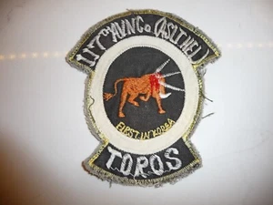 117TH AVN Co (ASLT HEL) TOROS FIRST IN KOREA POCKET PATCH-USED-Free Shipping - Picture 1 of 5