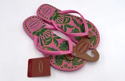 Havaianas ALPARGATAS 女式全新凉鞋粉色柠檬水多种尺寸 — 第 1/4 张图片