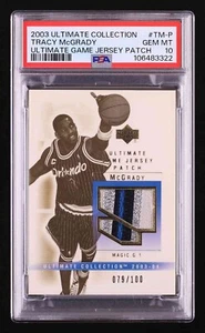 Tracy McGrady 2003 Ultimate Collection Game Jersey Patch /100 #TM-P PSA 10 POP 1 - Picture 1 of 2