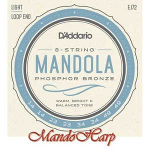 Mandola Strings - D'Addario EJ72 Phosphor Bronze Light 0.014-0.049 - NEW - Picture 1 of 3