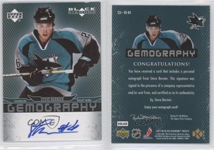 2007-08 Upper Deck Black Diamond Gemography Steve Bernier #G-SB Auto