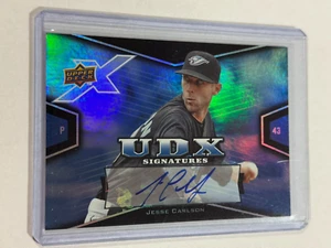 2008 Upper Deck X UDX Signatures Jesse Carlson #CA Rookie Auto RC - Picture 1 of 2