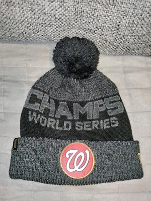 New Era MLB Washington Nationals 2019 World Series Champions Beanie Hat New  - Image 1 of 3