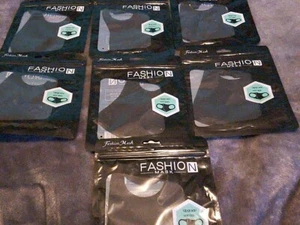 10 x Face Mask Washable UK Reusable Face Mask Protection Adult Face Masks Black - Picture 1 of 2
