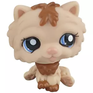 LPS Littlest Pet Shop DOG #1983 CHOW CHOW 2007 Tan Brown Gen 3 Blue Eyes Globes - Picture 1 of 7