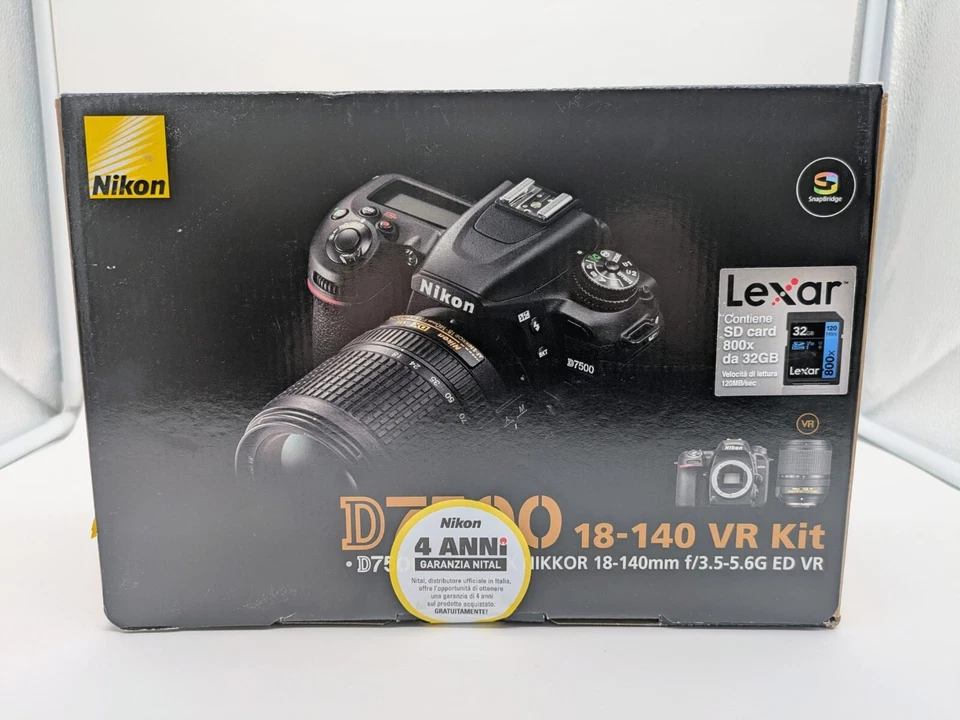 Nikon D7500 Digitale Spiegelreflexkamera mit Objektiv AF-S DX Nikkor 18-140 mm - Bild 1 von 1