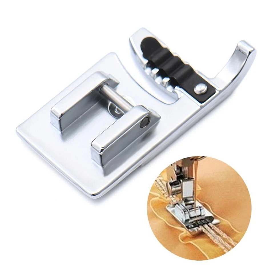 Brother Metal 7mm 3 Hole Cording Foot Genuine Sewing Machine Foot - Image 1 of 1