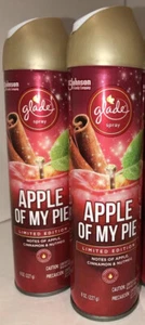 2 Glade Spray Apple Of My Pie Air Freshener Deodorizer Limited Edition 8oz x2 - Picture 1 of 3