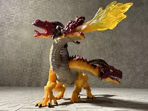 Three Headed Fire Breathing Dragon Action Figure Mythical Fantasy 2010 Safari - Picture 1 of 13