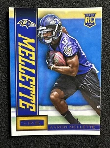 Aaron Mellette #102 2013 Panini Rookies & Stars RC Baltimore Ravens - Imagen 1 de 2