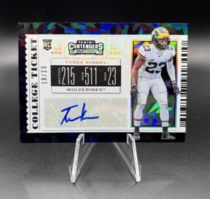 Boleto de hielo agrietado Panini Contenders Draft Picks 2019 #235 Tyree Kinnel automático radiocontrol - Imagen 1 de 2