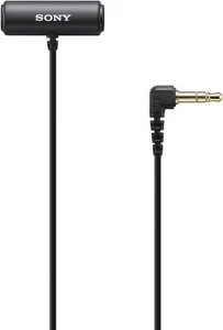Sony ECM-LV1 Compact Stereo Lavalier Microphone Plug-in Mic Input 1m Cable Japan - Picture 1 of 1