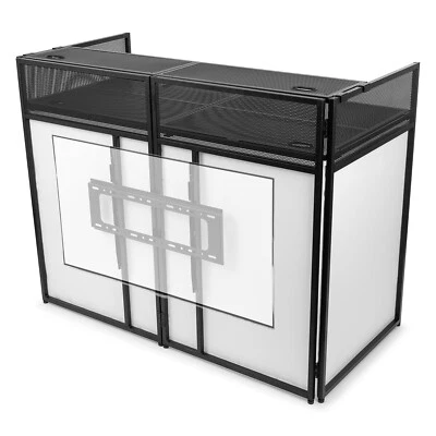 Vonyx DB6 Foldable DJ Booth with TV Screen Mount for 65" Displays - Image 1 of 4