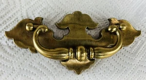 GROSSE antike Hardware Vintage Messing Chippendale Schublade ziehen 4,25"" Mitte - Bild 1 von 5