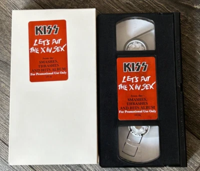 KISS VHS Video Tape LET'S PUT THE X IN SEX Promo Smashes Thrashes Vintage Kiss - Image 1 of 3