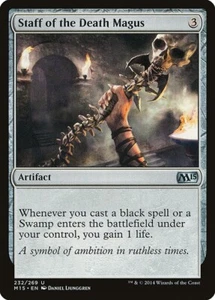 STAFF OF THE DEATH MAGUS X 4 N/M- MAGIC 2015 MAGIC THE GATHERING - Picture 1 of 1