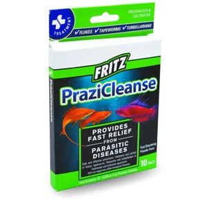 Fritz PraziCleanse 10 Pack Fast Relief from Parasitic Fish Diseases & Infections - Picture 1 of 1