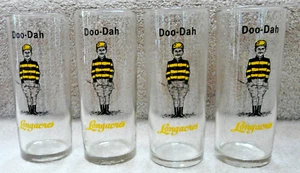 Vintage 1980s Longacres Race Track Renton Washington DOO-DAH Highball Glasses - Picture 1 of 3