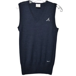 Nike Golf Atlanta Braves Weste Merinowollmischung ärmellos Pullover Small - Bild 1 von 4