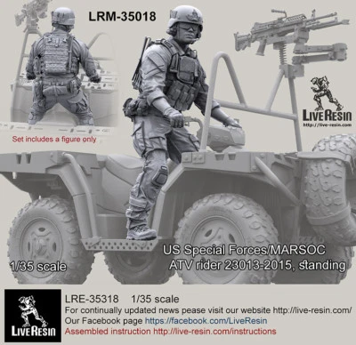 Resina viva M35018 1/35 Fuerzas Especiales de Estados Unidos/MARSOC ATV Rider (3) Foto 1 de 2