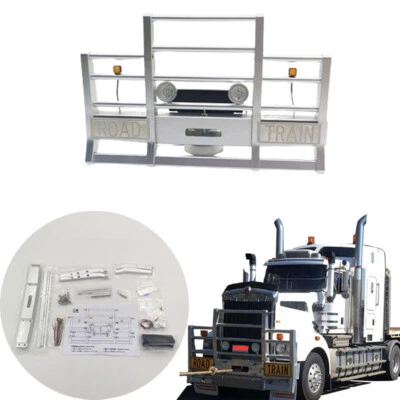 LED Metal Front Bumper for 1/14 Tamiya RC Truck Car King Hauler 56344 56301 - Image 1 of 4