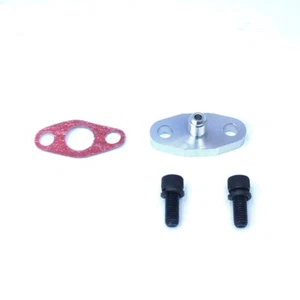 Brida de alimentación de aceite para turbocompresor Rev9 con restrictor incorporado tamaño de orificio de 0,035", -4 AN - Imagen 1 de 2