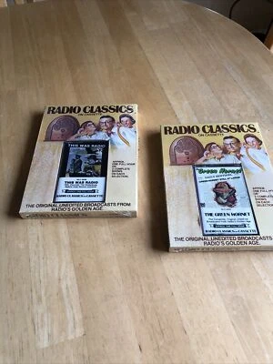 Set of 2 Radio Classics On Cassette "Green Hornet", Churchill, Hindenburg, FDR  - Image 1 of 4