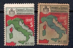 EI1267 Reklamamationsmarke Zivilmobilisation Italien: Rosario (Arg.) Ausschuss - Bild 1 von 1