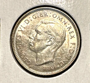 Australia 1942-S seis peniques KM 38 sin circular - Imagen 1 de 2