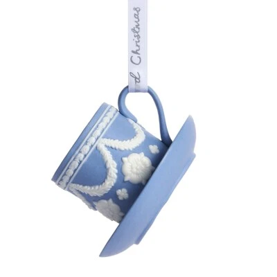 2023 Wedgewood porcelain "cup and Saucer" Ornament,  Brand New in Box - Image 1 of 4