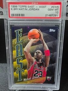 1998 Topps East West K.BRYANT/M.JORDAN #EW5 PSA 10 GEM MINT - Picture 1 of 2